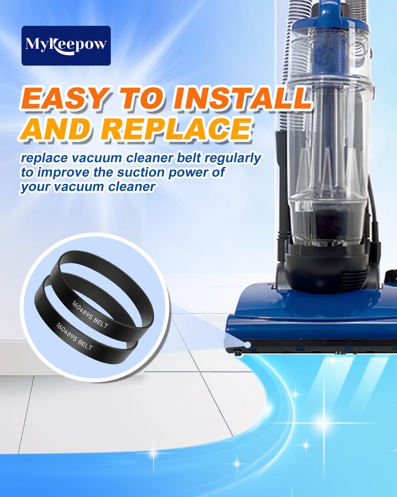 KEEPOW Vacuum Filter Compatible with Bissell Powerforce Compact Upright Vacuum, 1604895 Belt for Model 2112, 1520, 2690, 3508, 23T7, 23T7V, 3130, 21129, Part 1604895/1604896 - Image 4